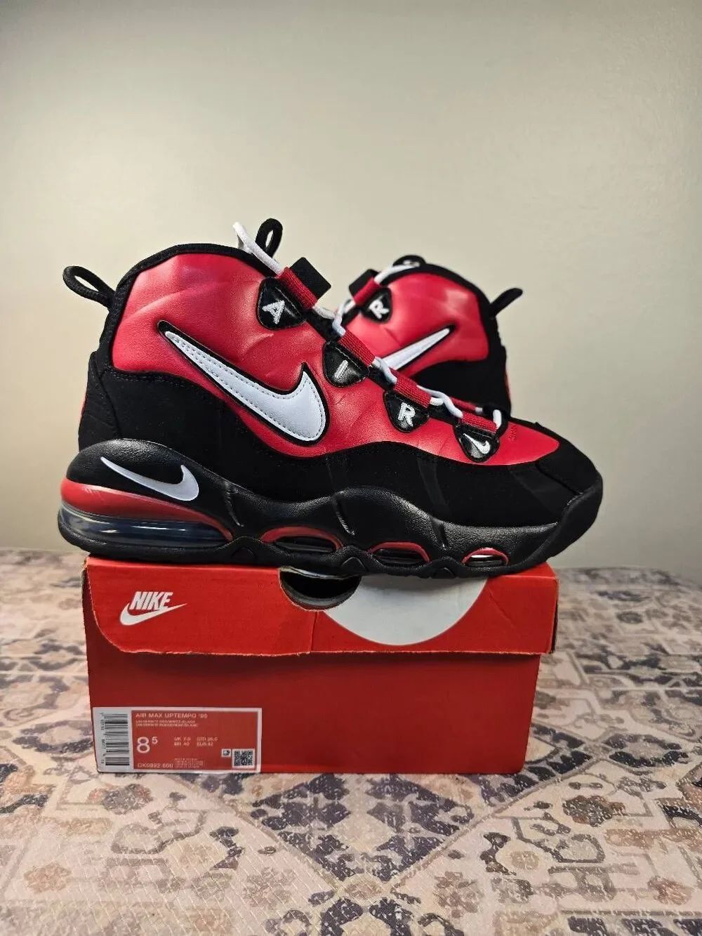 Nike Air Max Uptempo 95 'Bulls Away' Men's Basketball Shoes Size 8.5